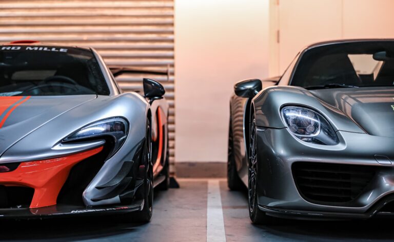 Shanghai,,China-,February,18,,2023:,A,Silver,Mclaren,P1,With